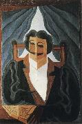 Juan Gris The Portrait of man Spain oil painting artist